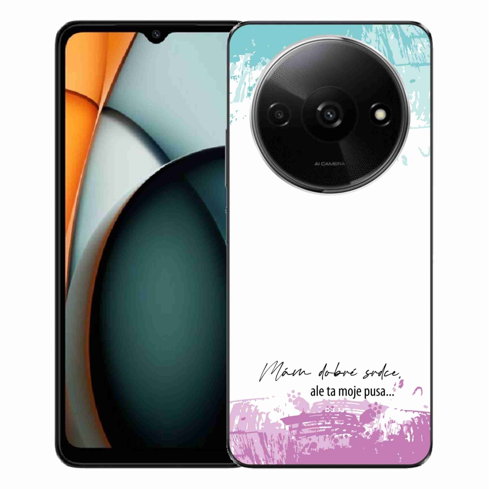 Gélový kryt mmCase na Xiaomi Redmi A3 - vtipný text 3 biele pozadie
