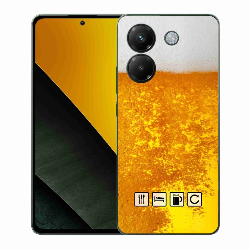 Gélový kryt mmCase na Xiaomi Poco M7 Pro 5G - pivný motív 3