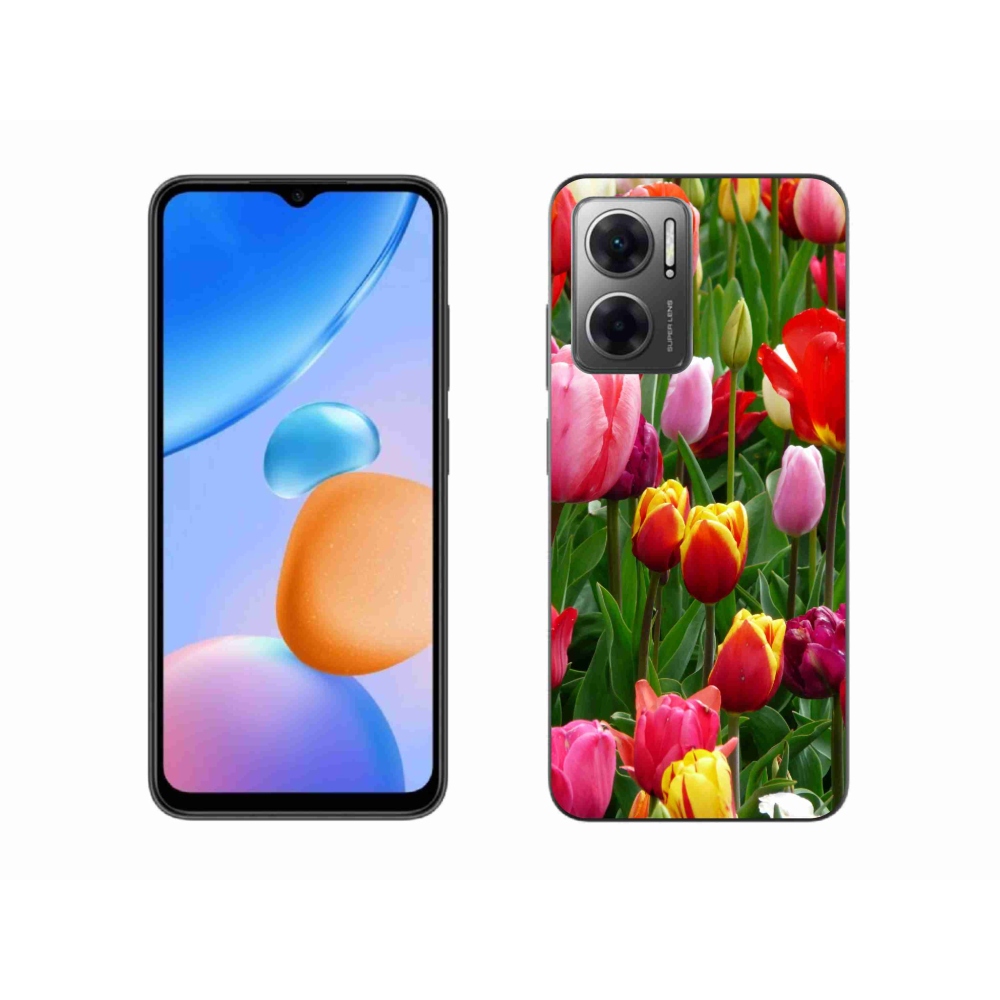 Gélový kryt mmCase na Xiaomi Redmi 10 5G - tulipány