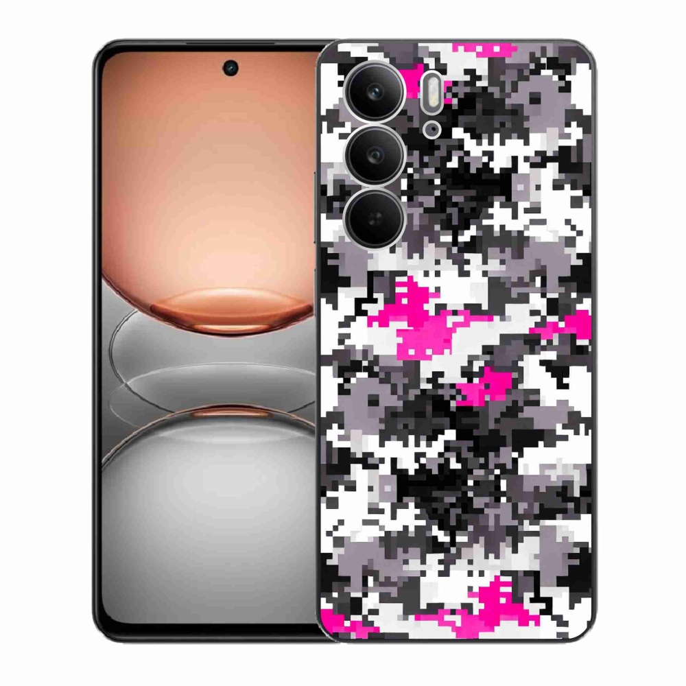 Gélový kryt mmCase na Realme C75 - maskáčový vzor 4