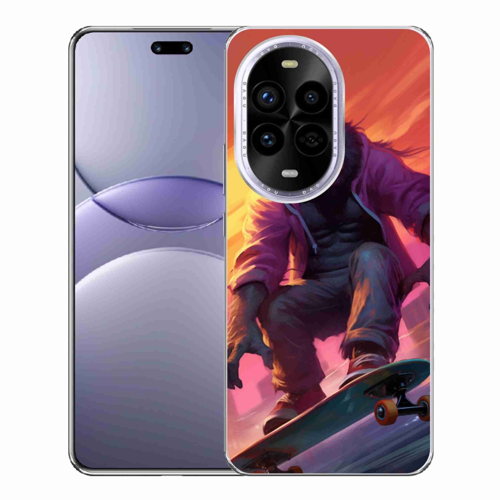 Gélový kryt mmCase na Huawei Nova 13 Pro 5G - gorila na skateboarde