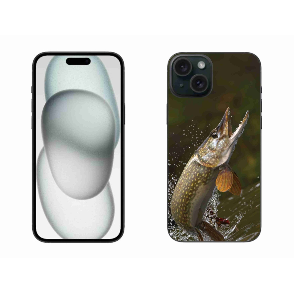 Gélový obal mmCase na iPhone 15 Plus - šťuka