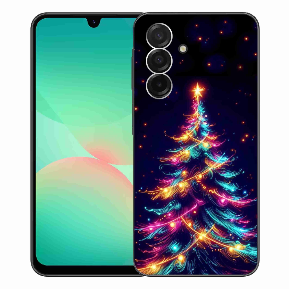 Gélový kryt mmCase na Samsung Galaxy A26 5G - neónový vianočný stromček