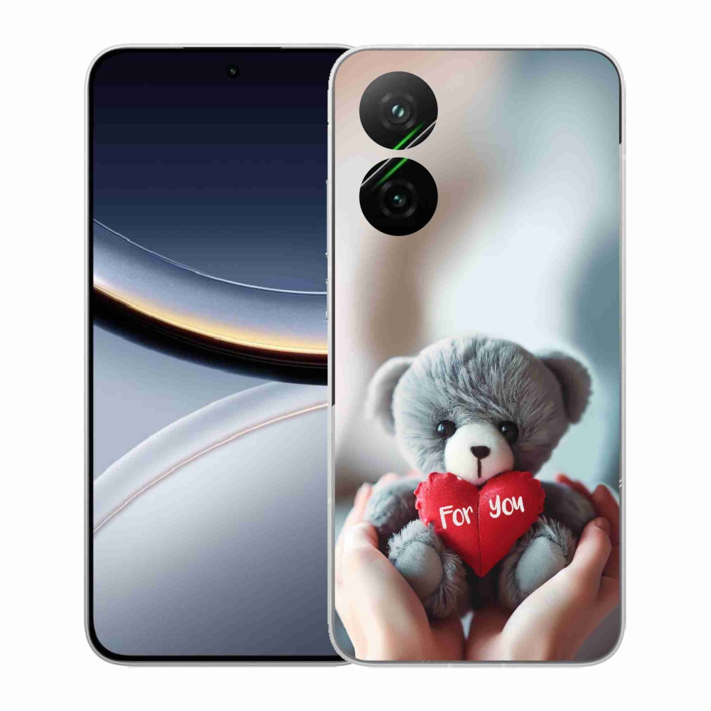 Gélový kryt mmCase na Xiaomi Poco F7 5G - medvedík pre zamilovaných