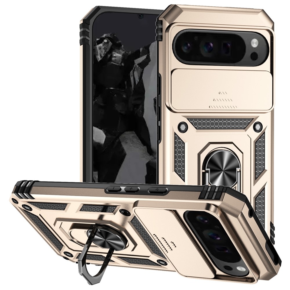 Ring odolný kryt na Google Pixel 10 Pro XL/Pixel 9 Pro XL - zlatý