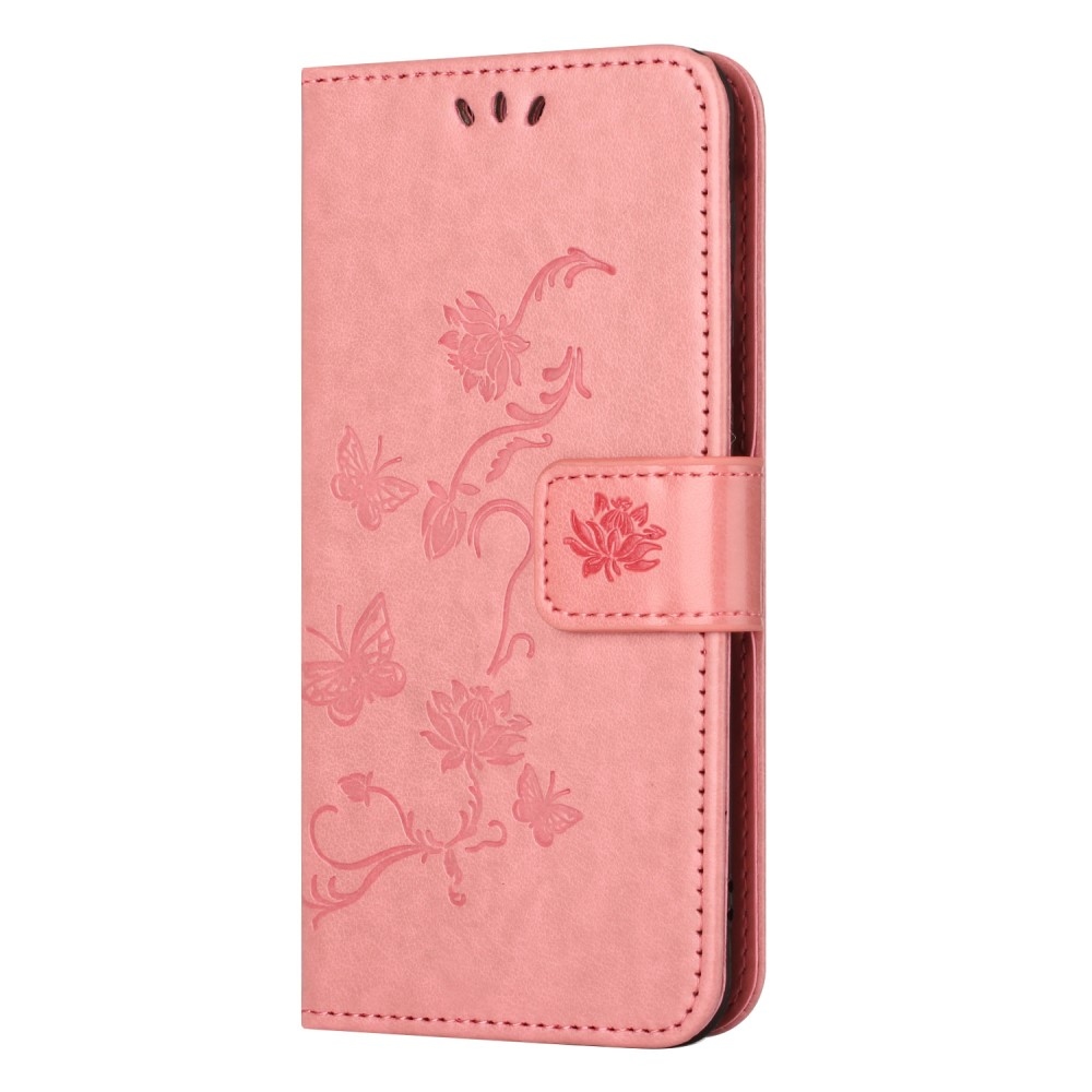 Flower knižkové púzdro na Nokia C22 - ružové