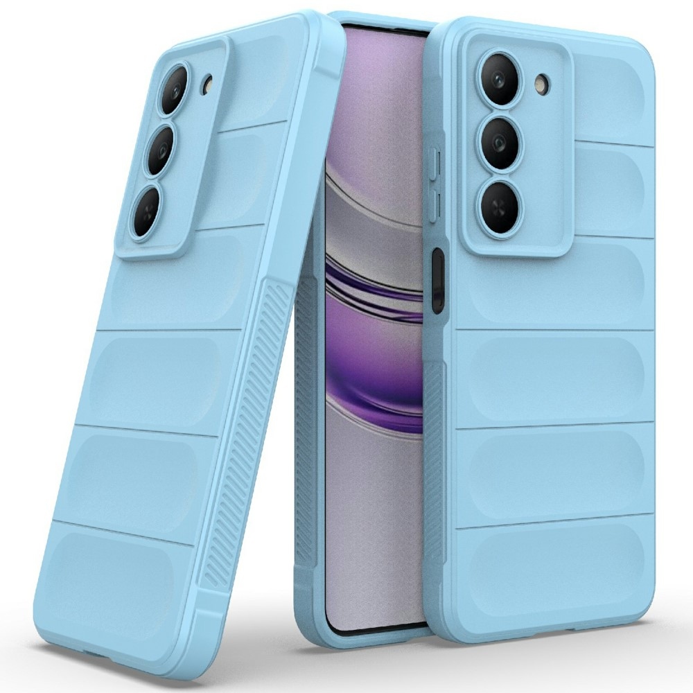 Rugg odolný gélový obal na Realme 14x 5G - svetlomodrý