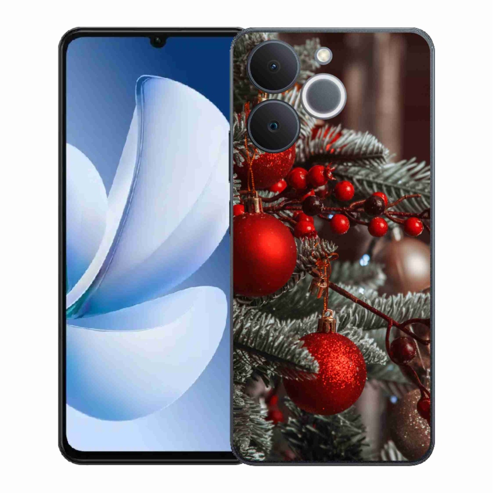 Gélový kryt mmCase na Realme Note 70T - vianočné ozdoby 2