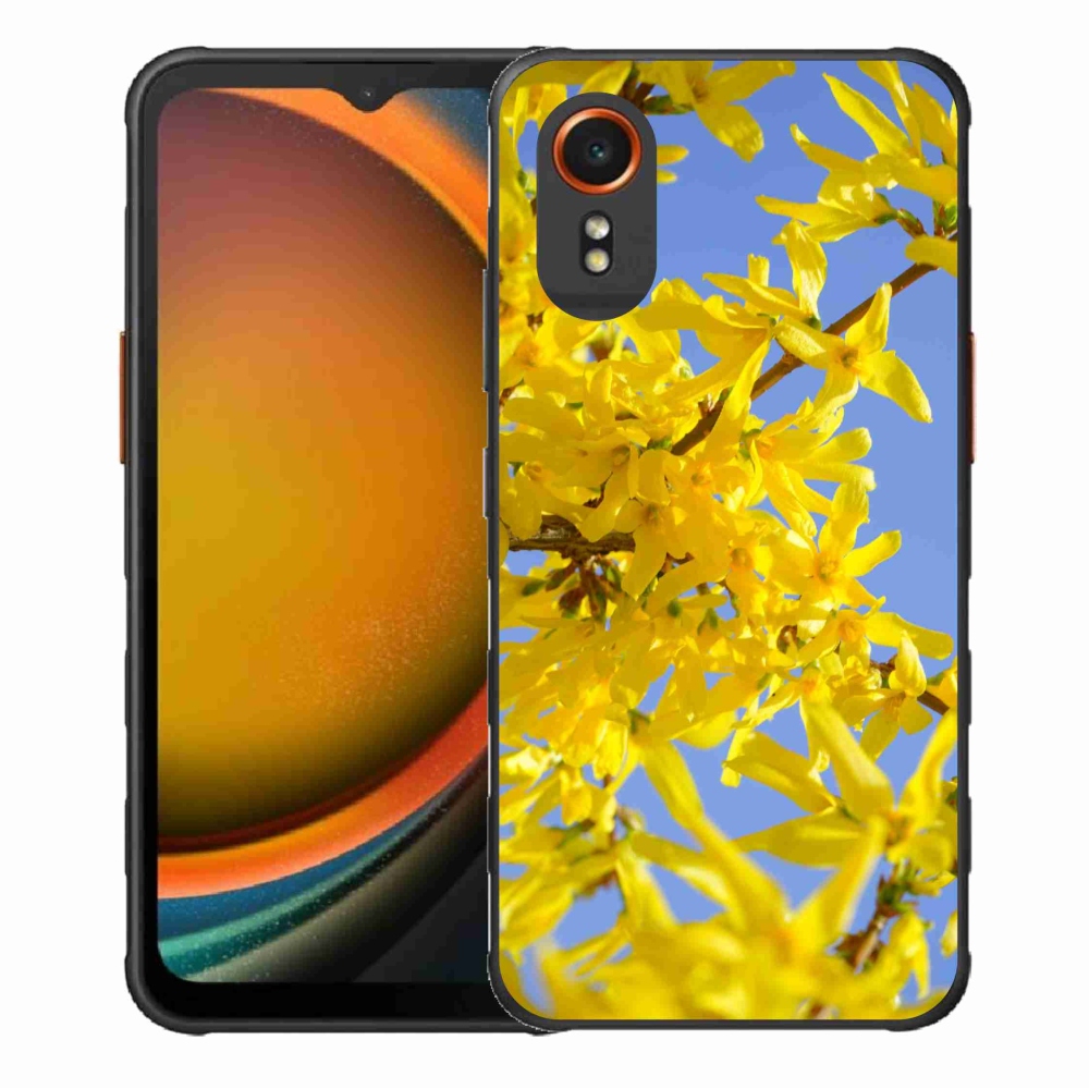 Gélový kryt mmCase na Samsung Galaxy Xcover 7 - žlté kvety