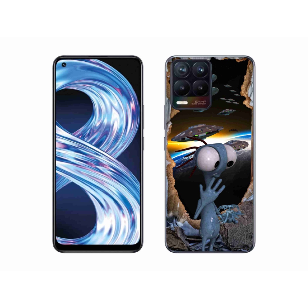 Gélový kryt mmCase na Realme 8 Pro - mimozemšťan