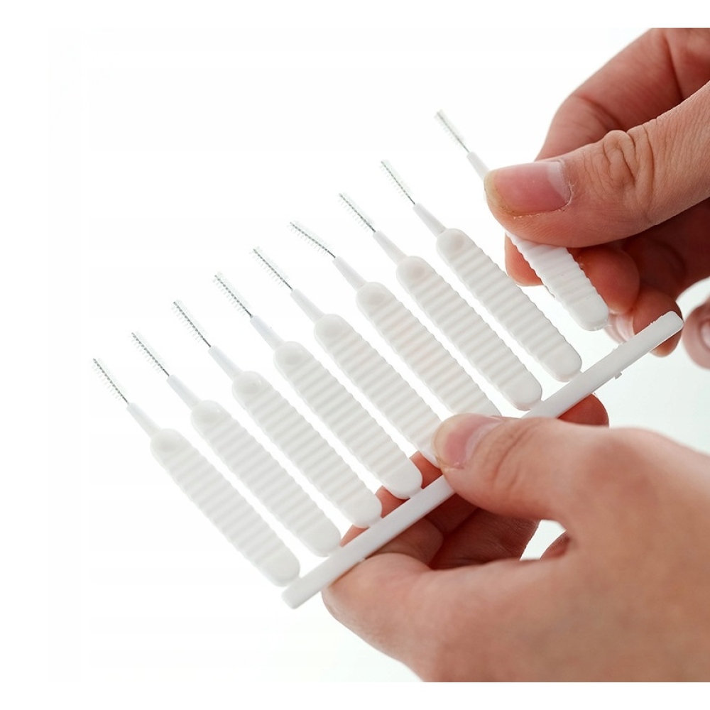 Sada čistiacich kefiek na telefón / sprchové hlavice (10ks) - biele