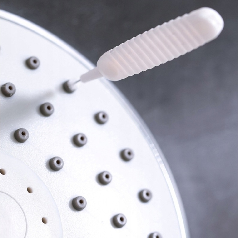 Sada čistiacich kefiek na telefón / sprchové hlavice (10ks) - biele