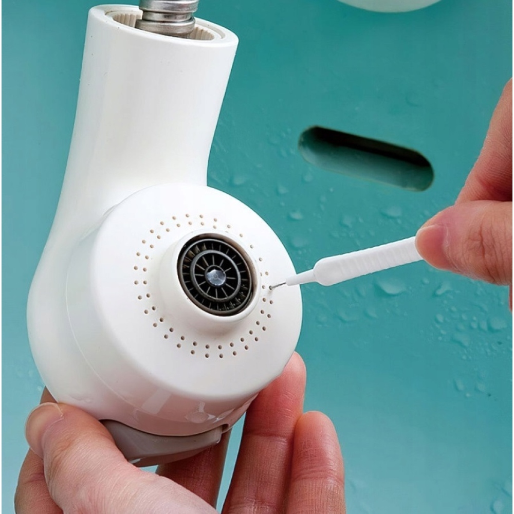 Sada čistiacich kefiek na telefón / sprchové hlavice (10ks) - biele