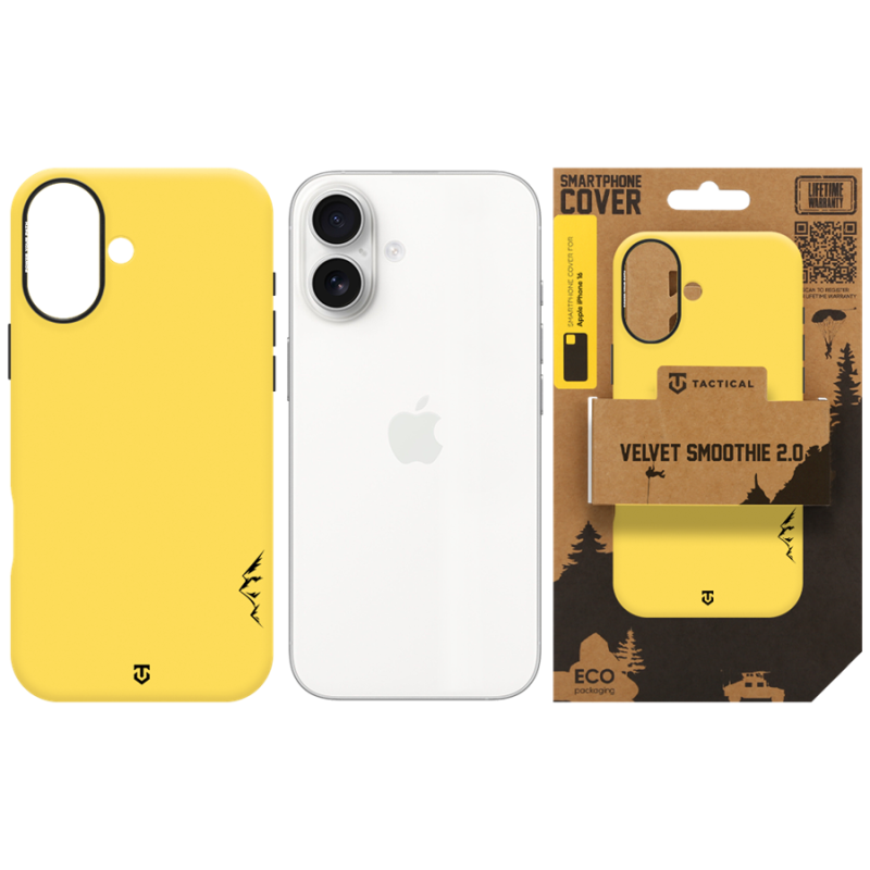 Tactical MagForce Velvet Smoothie 2.0 – puzdro pre Apple iPhone 16 v farbe Banana