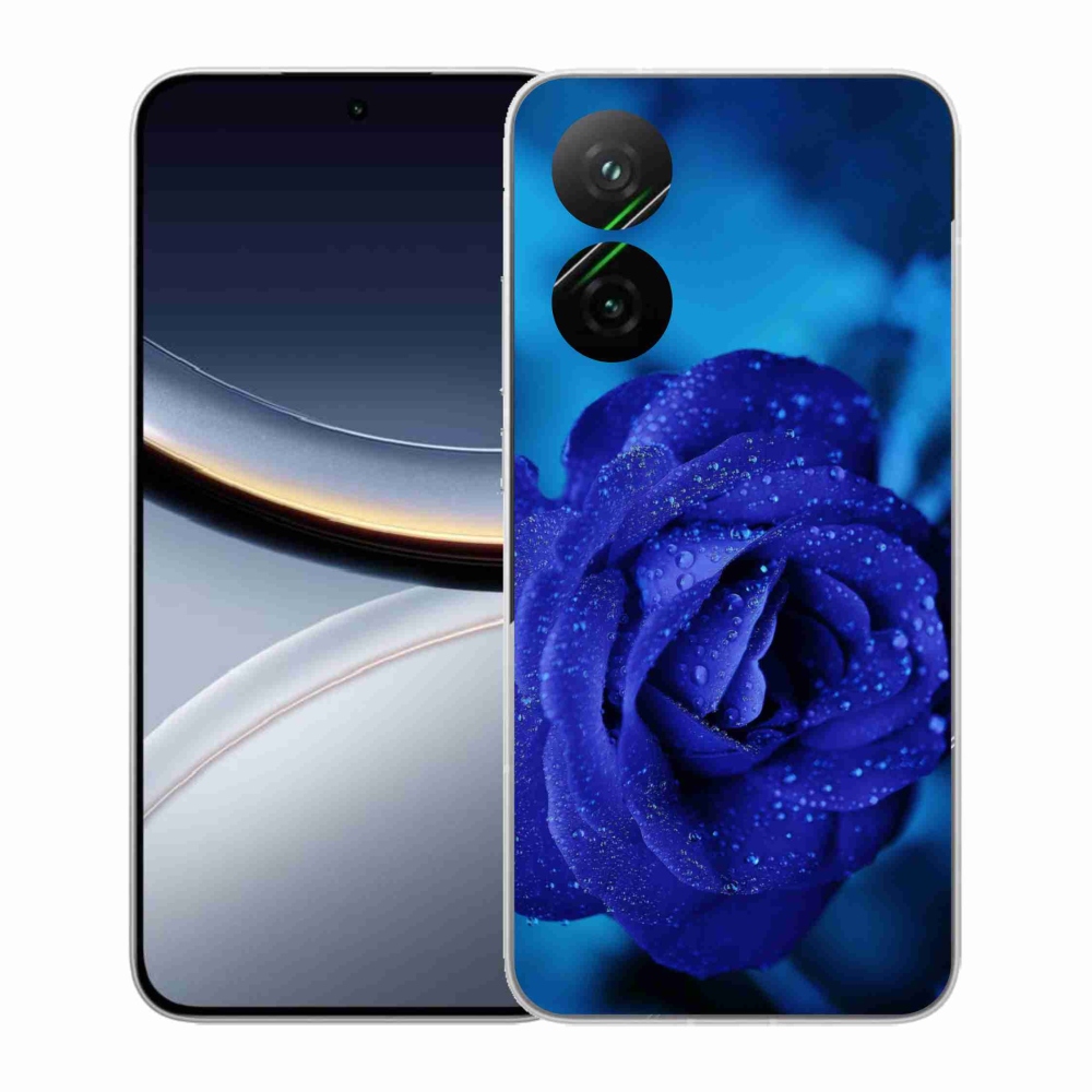 Gélový kryt mmCase na Xiaomi Poco F7 5G - modrá ruža