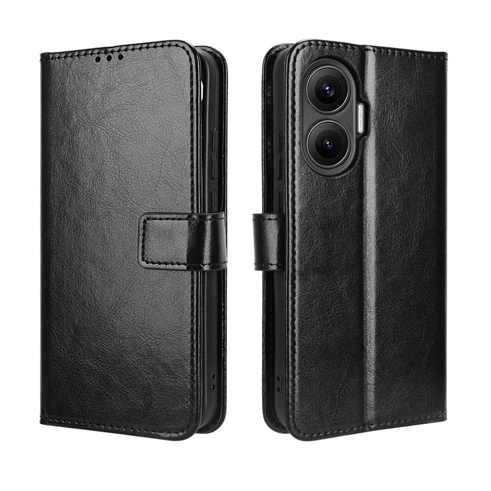Crazy knižkové púzdro na Xiaomi Poco F7 5G - čierne