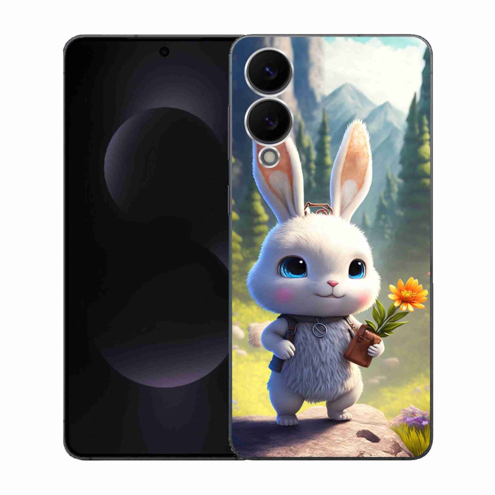 Gélový kryt mmCase na Samsung Galaxy S25 Edge - roztomilý zajačik