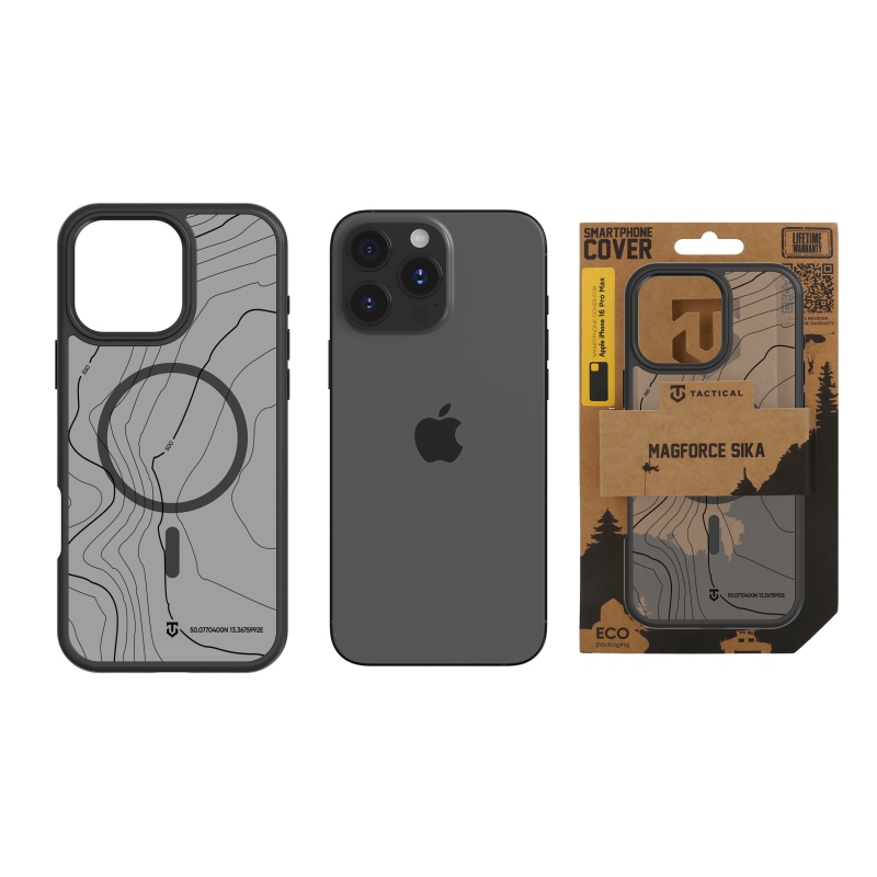 Taktický kryt MagForce Hyperstealth Sika pre iPhone 16 Pro Max Asphalt