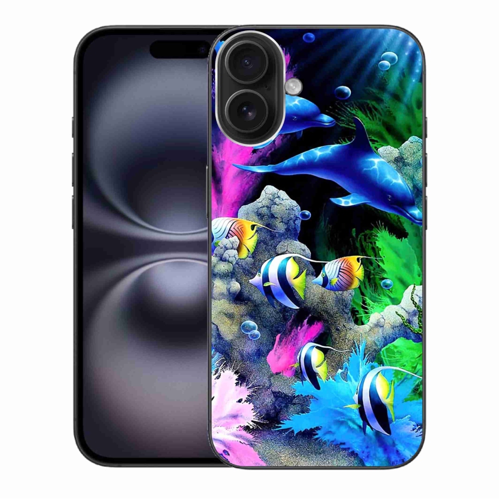 Gélový obal mmCase na iPhone 16 Plus - morský svet