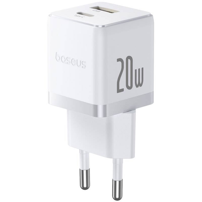 Baseus Palm Fast Nabíjačka USB-A + USB-C 20W White
