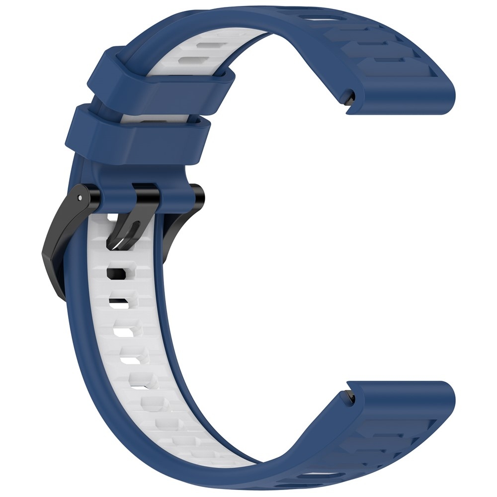 Scheme silikónový remienok 22mm na Garmin Fenix ​​8 Pro 47mm/Fenix ​​8 47mm - modrý/biely
