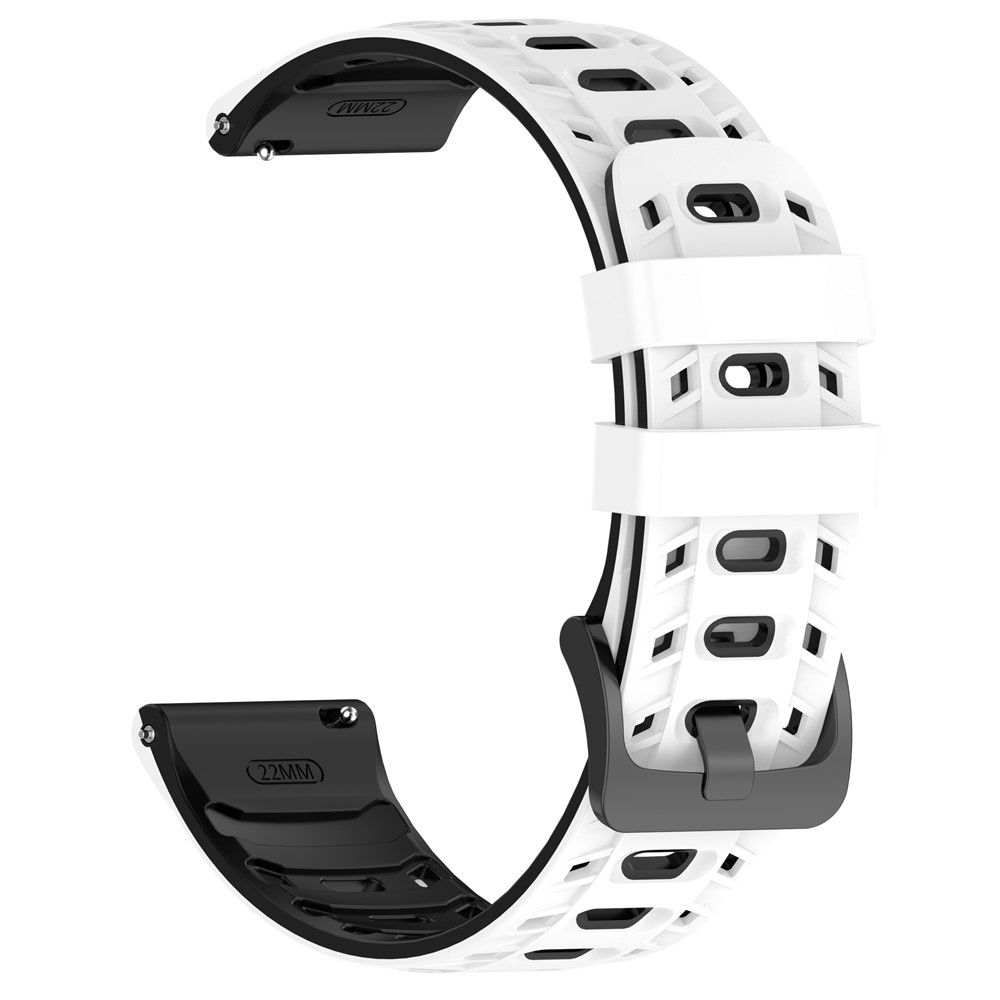 Scheme silikónový remienok 22mm na Garmin Forerunner 970/Forerunner 570 47mm/265 - biely/čierny