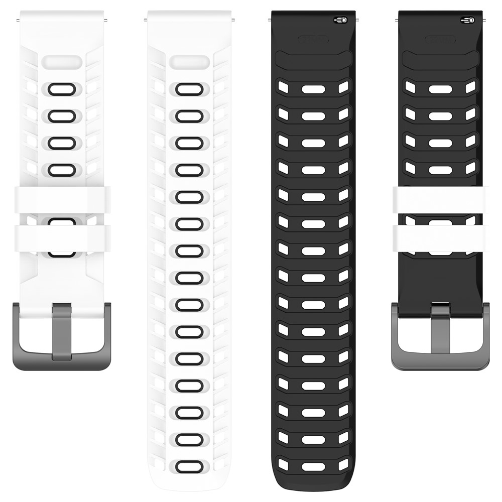 Scheme silikónový remienok 22mm na Garmin Forerunner 970/Forerunner 570 47mm/265 - biely/čierny