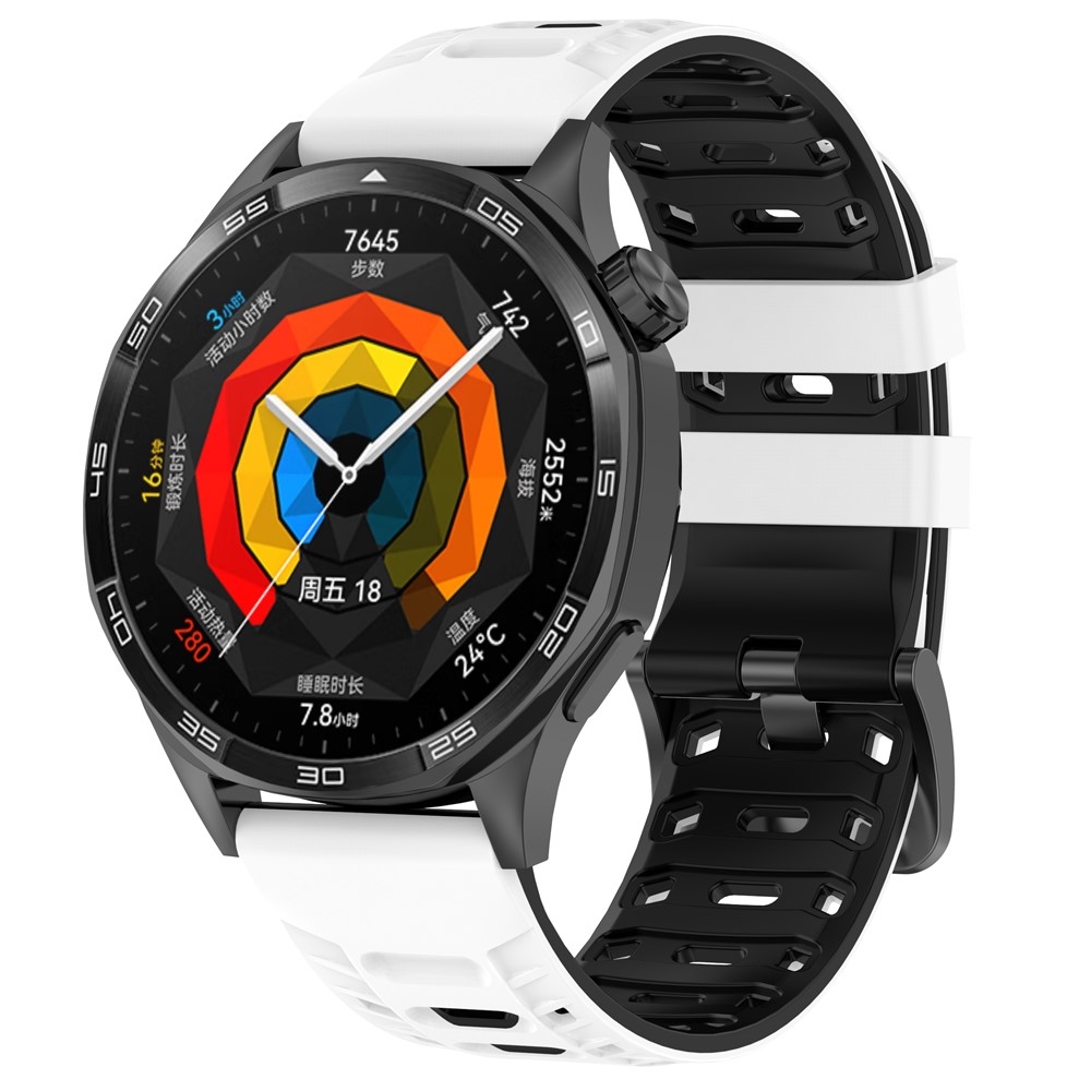 Scheme silikónový remienok 22mm na Garmin Forerunner 970/Forerunner 570 47mm/265 - biely/čierny