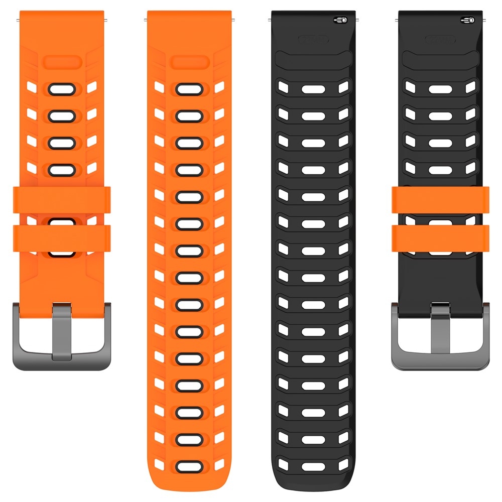 Scheme silikónový remienok 22mm na Garmin Forerunner 970/Forerunner 570 47mm/265 - oranžový/čierny