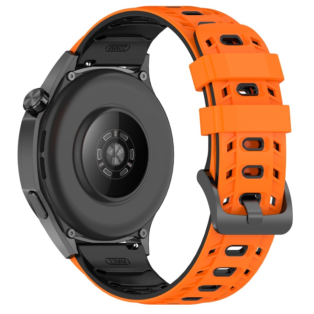 Scheme silikónový remienok 22mm na Garmin Forerunner 970/Forerunner 570 47mm/265 - oranžový/čierny