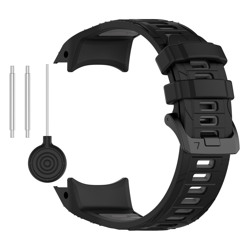 Scheme silikónový remienok 22mm na Garmin Instinct 3 45mm/Instinct 3 Solar 45mm - čierny/sivý