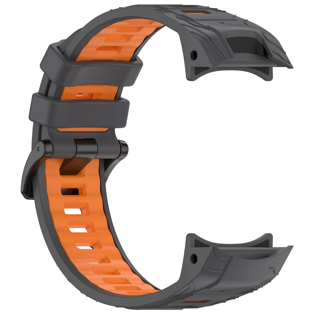Scheme silikónový remienok 22mm na Garmin Instinct 3 45mm/Instinct 3 Solar 45mm - šedý/oranžový