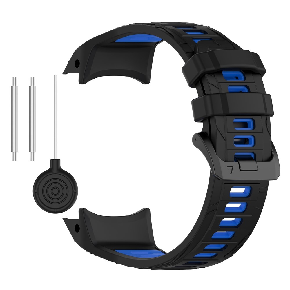 Scheme silikónový remienok 26mm na Garmin Instinct 3 50mm/Instinct 3 Solar 50mm - čierny/modrý