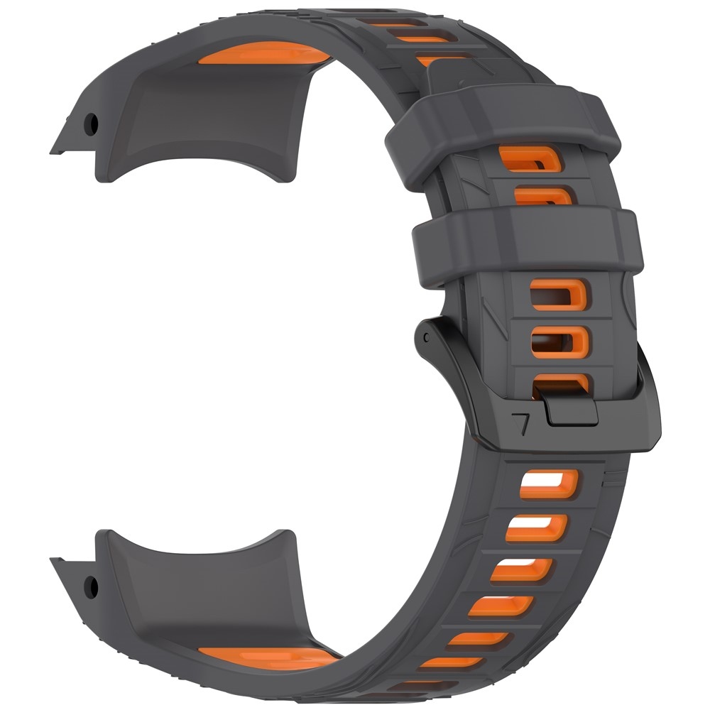 Scheme silikónový remienok 26mm na Garmin Instinct 3 50mm/Instinct 3 Solar 50mm - šedý/oranžový