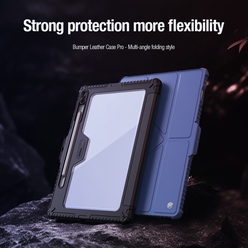 Nillkin Bumper PRO Protective Stand Case Multi-angle pre Samsung Galaxy Tab S9 FE+ Black