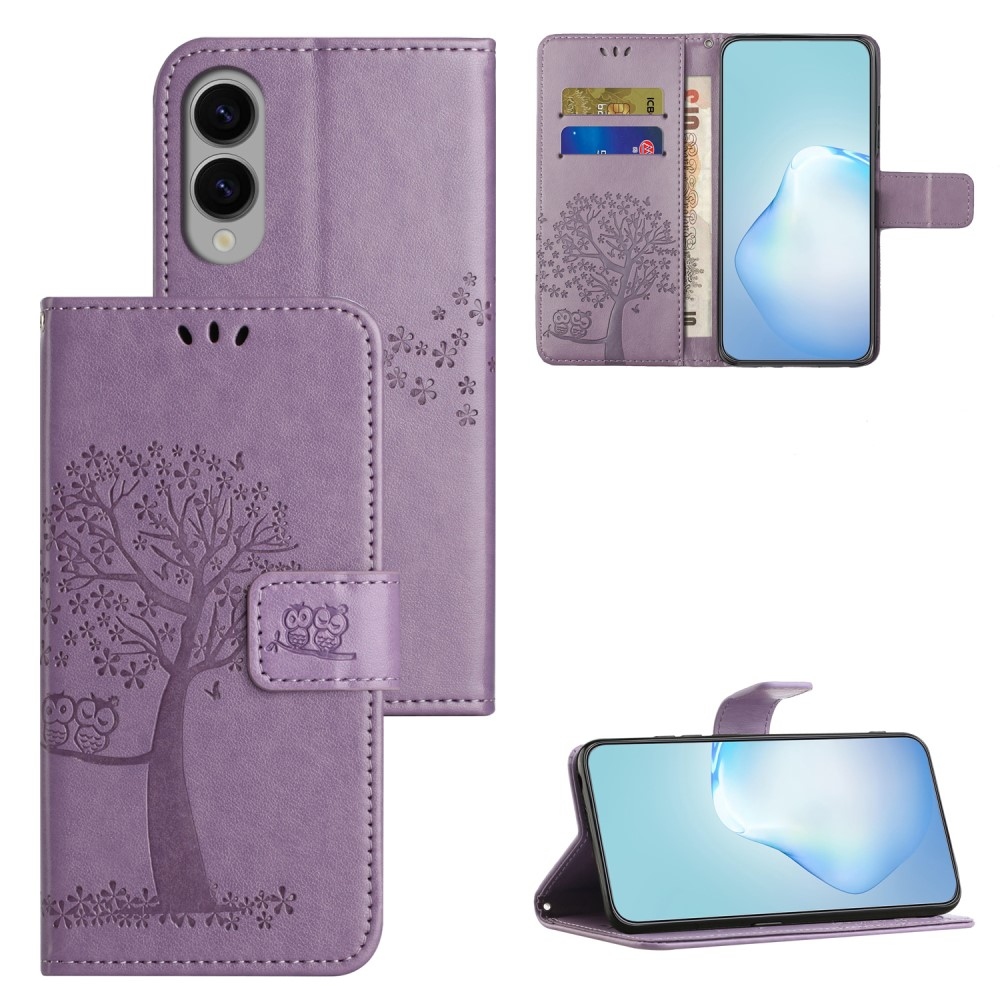 Tree knižkové púzdro na Samsung Galaxy S25 Edge - svetlofialové