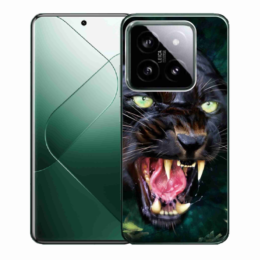 Gélový kryt mmCase na Xiaomi 14 - rozzúrený čierny panter