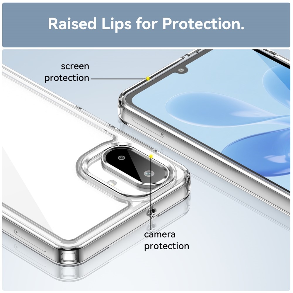 Gélový obal s pevným chrbtom na Samsung Galaxy A07 4G - priehľadný