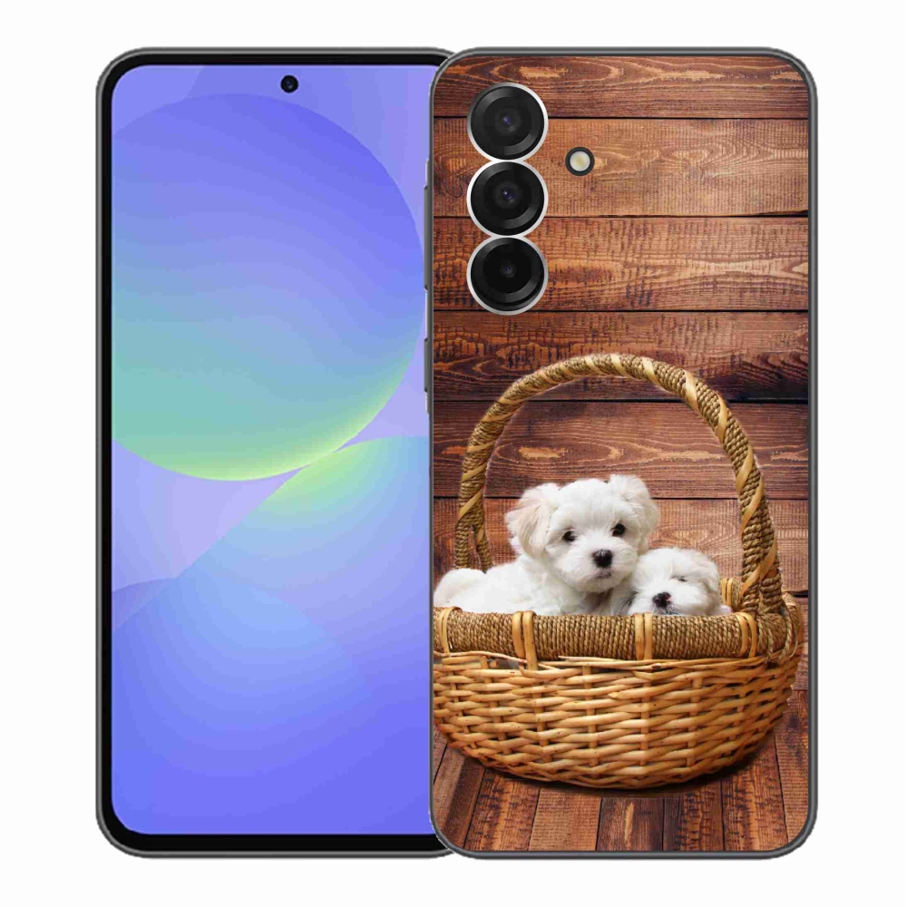 Gélový kryt mmCase na Samsung Galaxy A36 5G - šteniatka