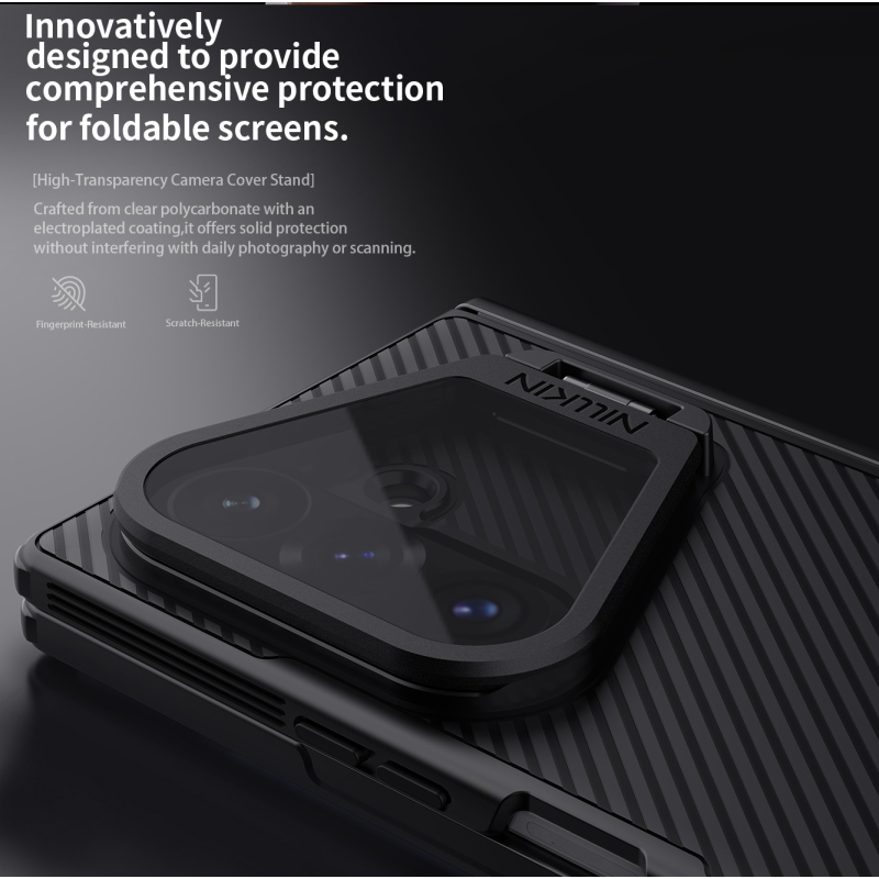 Nillkin CamShield Prop Magnetic (transparentný objektív) – zadný kryt pre Samsung Galaxy Z Fold 8 Ultra Black