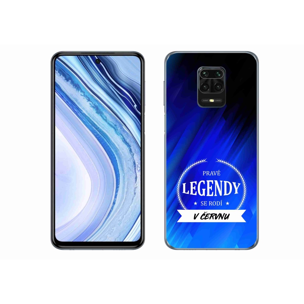 Gélový kryt mmCase na Xiaomi Redmi Note 9 Pro - legendy v júni modré pozadí
