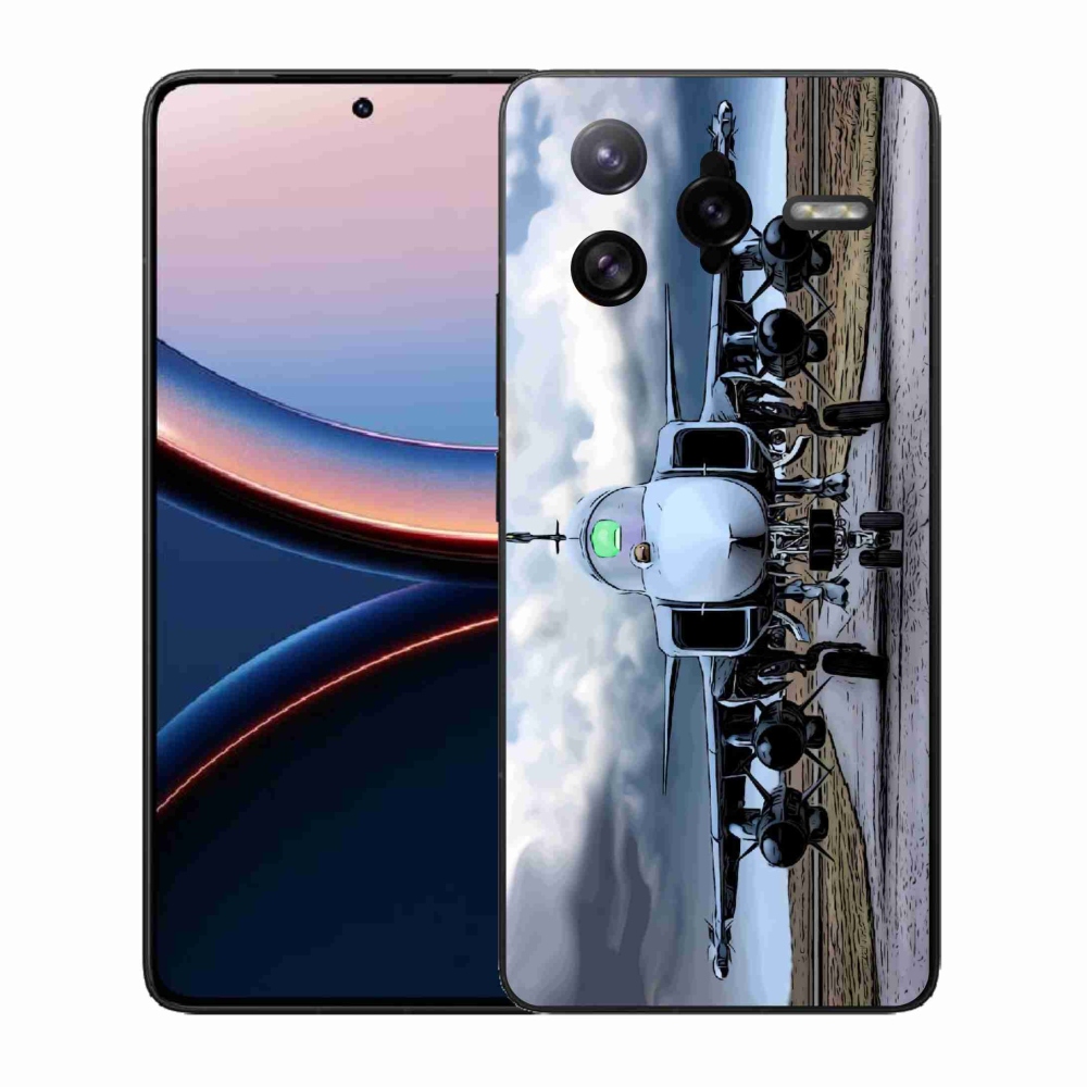 Gélový kryt mmCase na Xiaomi Poco F7 Ultra - vojenské lietadlo