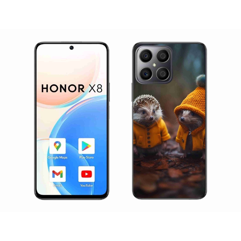 Gélový kryt mmCase na Honor X8 - ježkovia