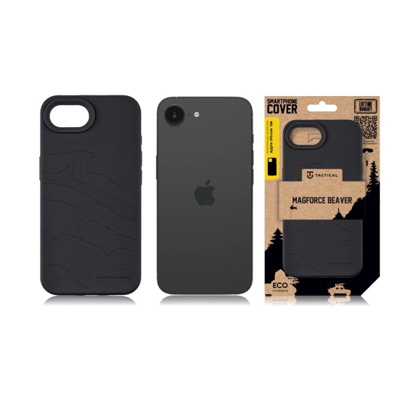 Taktický kryt MagForce Beaver pre iPhone 16e Asphalt
