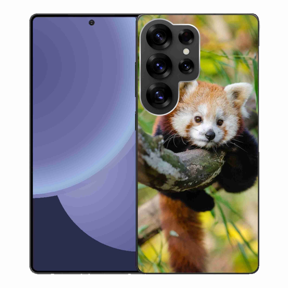 Gélový kryt mmCase na Samsung Galaxy S25 Ultra - panda červená