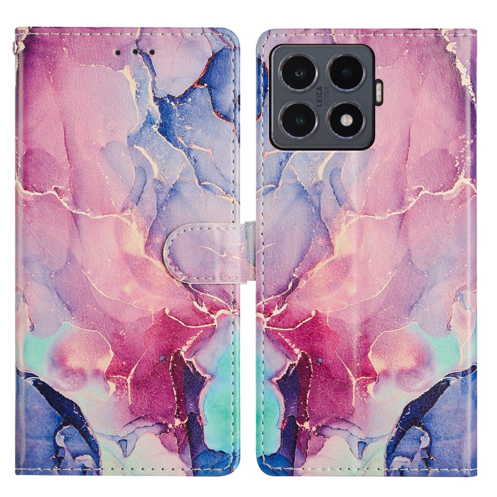 Secure knižkové púzdro na Xiaomi 15T Pro - ružovozelený mramor