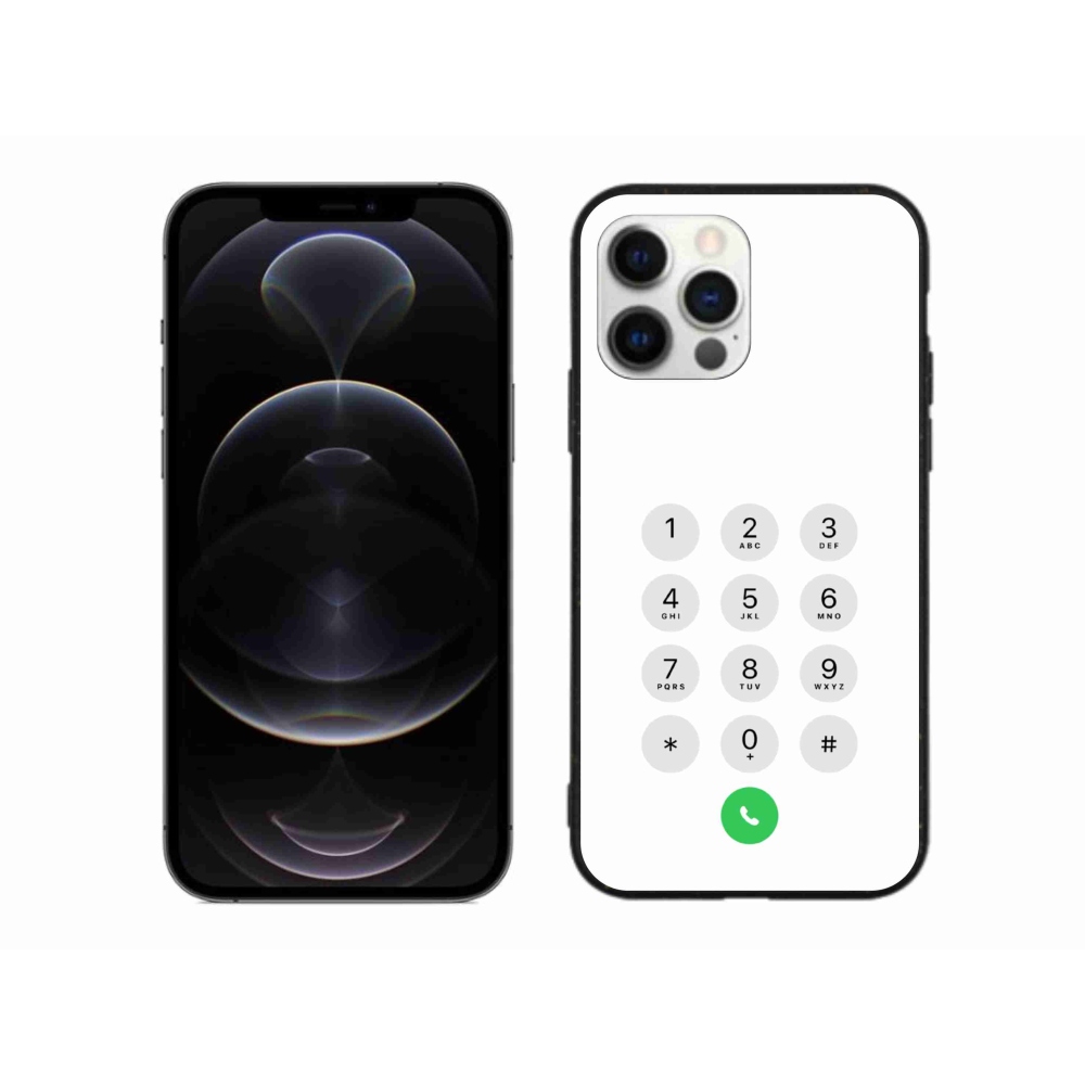 Gélový kryt mmCase na iPhone 12 Pro Max - biely číselník