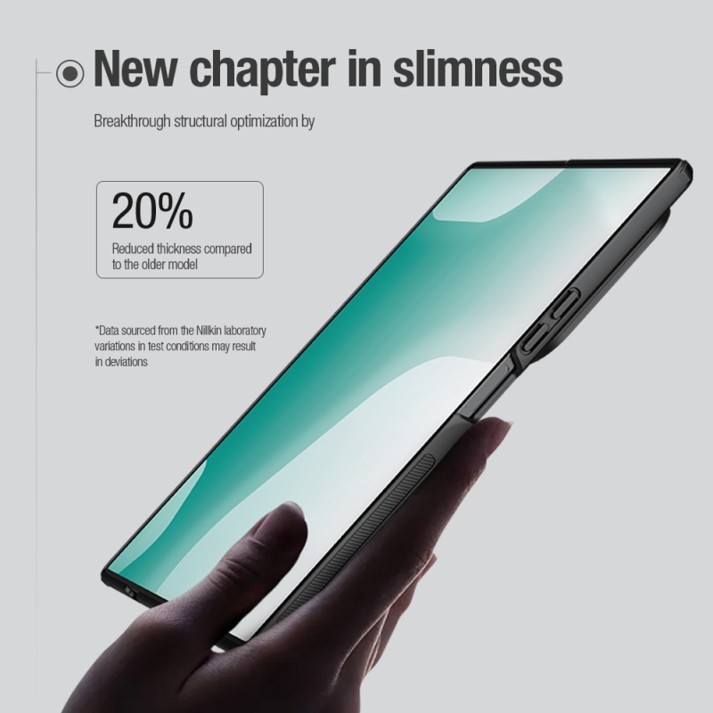 Nillkin Super Frosted FOLD Magnetic Pen Slot – zadný kryt pre Samsung Galaxy Z Fold 8 Ultra, priehľadný, čierny