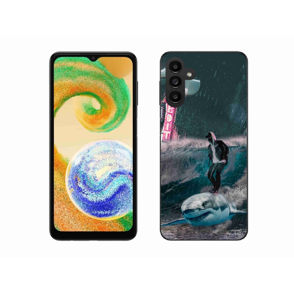 Gélový kryt mmCase na Samsung Galaxy A04s (164.7x76.7x9.1mm) - žralok