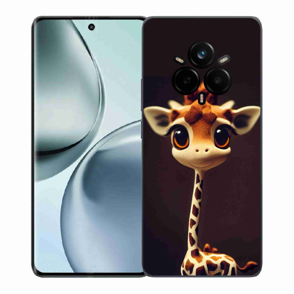 Gélový kryt mmCase na Realme 14 Pro+ 5G - malá žirafa